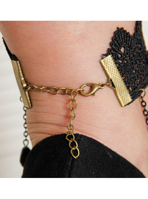 Concise Retro Tassel Lady Lolita Ankle Belt