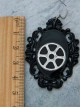 Steampunk Mechanical Gear Black Lolita Earrings