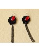 Gothic Floral Long Tassel Lolita Earrings
