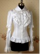 White Long Sleeves Lace Elegant Lolita Shirt