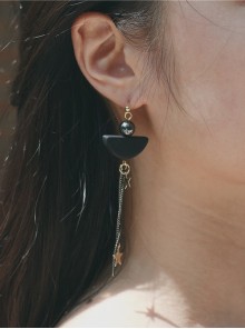 Sexy Metal Chain Star Tassel Lady Lolita Earrings