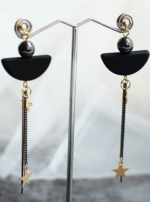 Sexy Metal Chain Star Tassel Lady Lolita Earrings