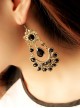 Gorgeous Black Retro Girls Lolita Earrings