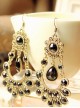 Gorgeous Black Retro Girls Lolita Earrings