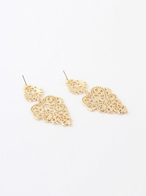 Hollow Out Golden Girls Bohemian Earrings