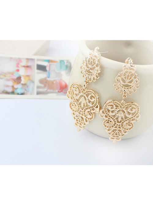 Hollow Out Golden Girls Bohemian Earrings