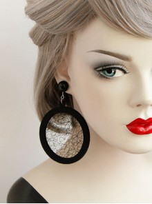 Circular Tulle Personality Fashion Earrings