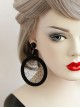 Circular Tulle Personality Fashion Earrings