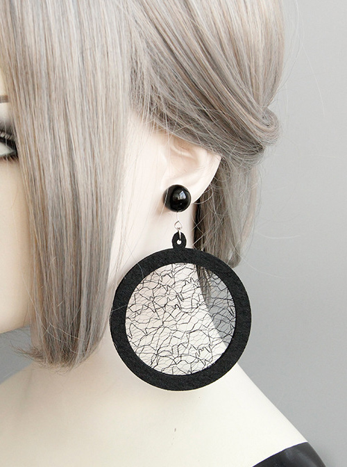 Circular Tulle Personality Fashion Earrings