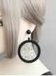Circular Tulle Personality Fashion Earrings