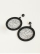 Circular Tulle Personality Fashion Earrings