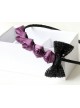 Cute Purple Roses Bowknot Girls Lolita Headband