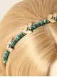 Retro Leaves Rhinestone Girls Lolita Headband