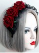 Handmade Gorgeous Black Lace Gothic Lolita Headband