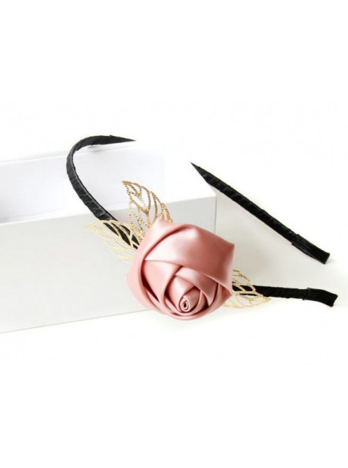 Handmade Sweet Pink Rose Lolita Headband