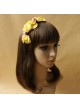 Handmade Yellow Floral Girls Lolita Headband