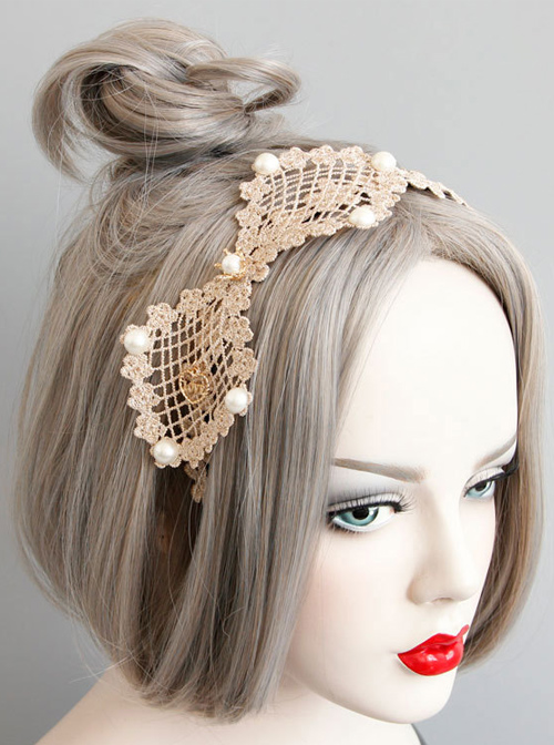 Sweet Lace Bowknot Lady Handmade Lolita Headband