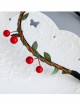 Cute Rattan And Little Cherry Handmade Lolita Headband