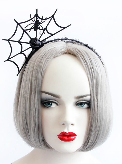 Halloween Dancing Party Cobweb Lolita Headband