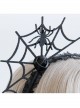 Halloween Dancing Party Cobweb Lolita Headband