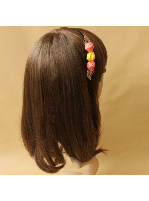 Cute Rose Lady Handmade Lolita Headband