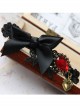 Retro Black Bowknot Gothic Lolita Headband