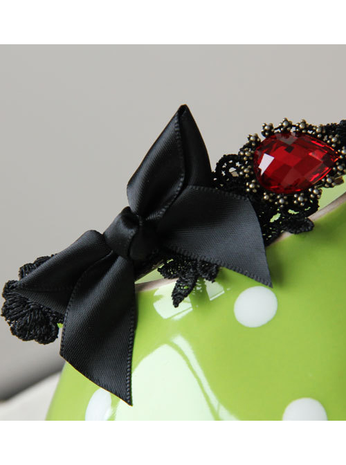 Retro Black Bowknot Gothic Lolita Headband