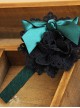 Elegance Blackish Green Handmade Bowknot Lady Lolita Headband