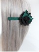 Elegance Blackish Green Handmade Bowknot Lady Lolita Headband