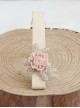 Retro Pink Resin Flower Girls Lolita Hairpin