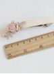 Retro Pink Resin Flower Girls Lolita Hairpin