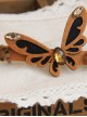 Concise Brown Butterfly Lovely Handmade Lolita Hairpin