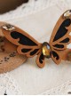 Concise Brown Butterfly Lovely Handmade Lolita Hairpin