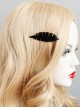 Retro Gorgeous Gothic Black Leaves Lolita Hairpin