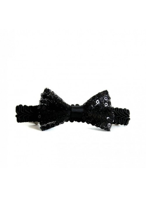 Concise Black Bow Girls Lolita Hairpin