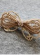 Elegant Light Gold Lace Bowknot Women Lolita Hairpin