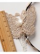 Lace Butterfly Chain Tassel Girls Handmade Lolita Hairpin