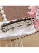 Elegant Pink Bowknot Classical Pearl Girls Lolita Hairpin