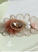 Classic Pearl Lace Flower Handmade Lolita Hairpin