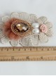 Classic Pearl Lace Flower Handmade Lolita Hairpin