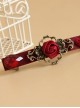 Red Rose And Pearl Gorgeous Lady Lolita Hairpin