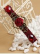 Red Rose And Pearl Gorgeous Lady Lolita Hairpin