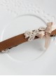 Retro Brown Women Handmade Lolita Hairpin