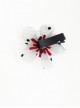 Lovely Handmade Red Floral Girls Lolita Hairpin