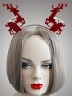 Christmas Red Elks Cute Girls Lolita Head Hoop