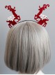 Christmas Red Elks Cute Girls Lolita Head Hoop