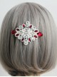 Gorgeous White Lace Rhinestone Lady Lolita Hairpin