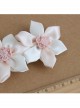 Pink Resin And Ribbon Flower Elegant Lolita Hairpins