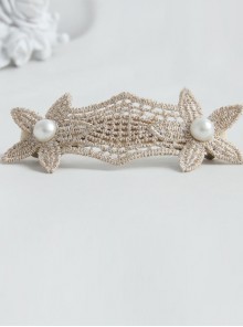 Lace And Pearls Flowers Lolita Hairpin