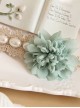 Green Flowers Lace Lolita Hairpin